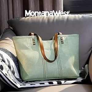 Women Green Montana West Tote Hobo Top Handle Satchel Oversized Shoulder bag